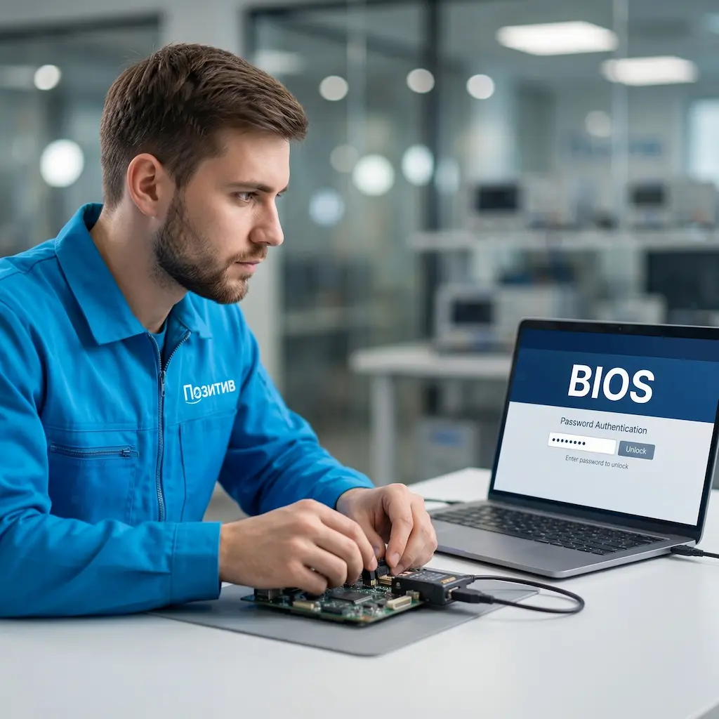 Снятие пароля BIOS ноутбука в Селятино