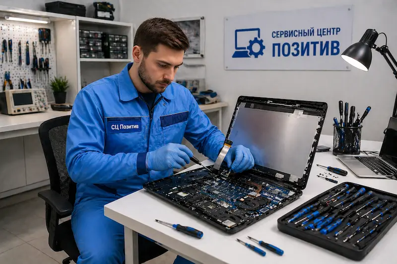 Замена шлейфа матрицы ноутбука в Селятино