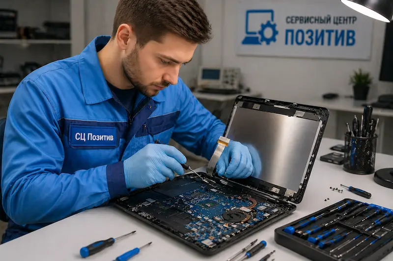 Ремонт шлейфа матрицы ноутбука в Селятино