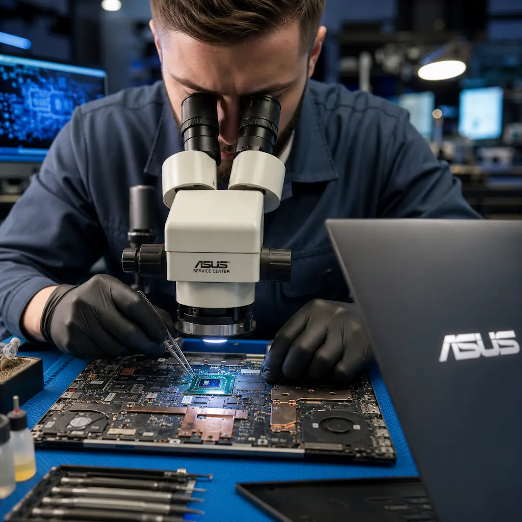 Замена видеокарты ноутбука Asus в Селятино