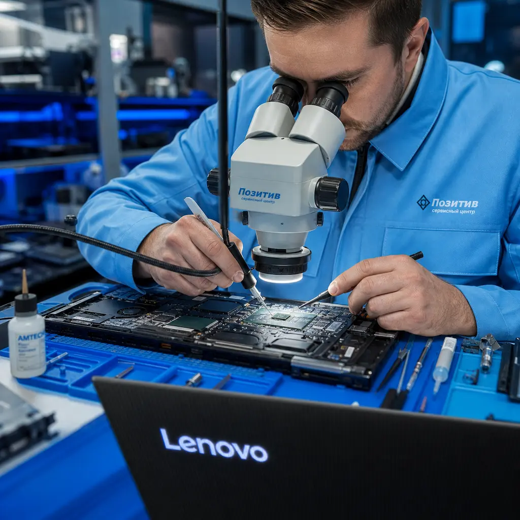Замена видеокарты ноутбука Lenovo в Селятино