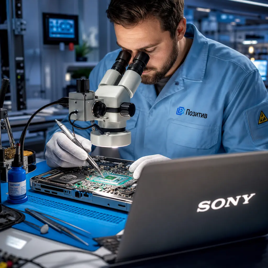Замена видеокарты ноутбука Sony в Селятино
