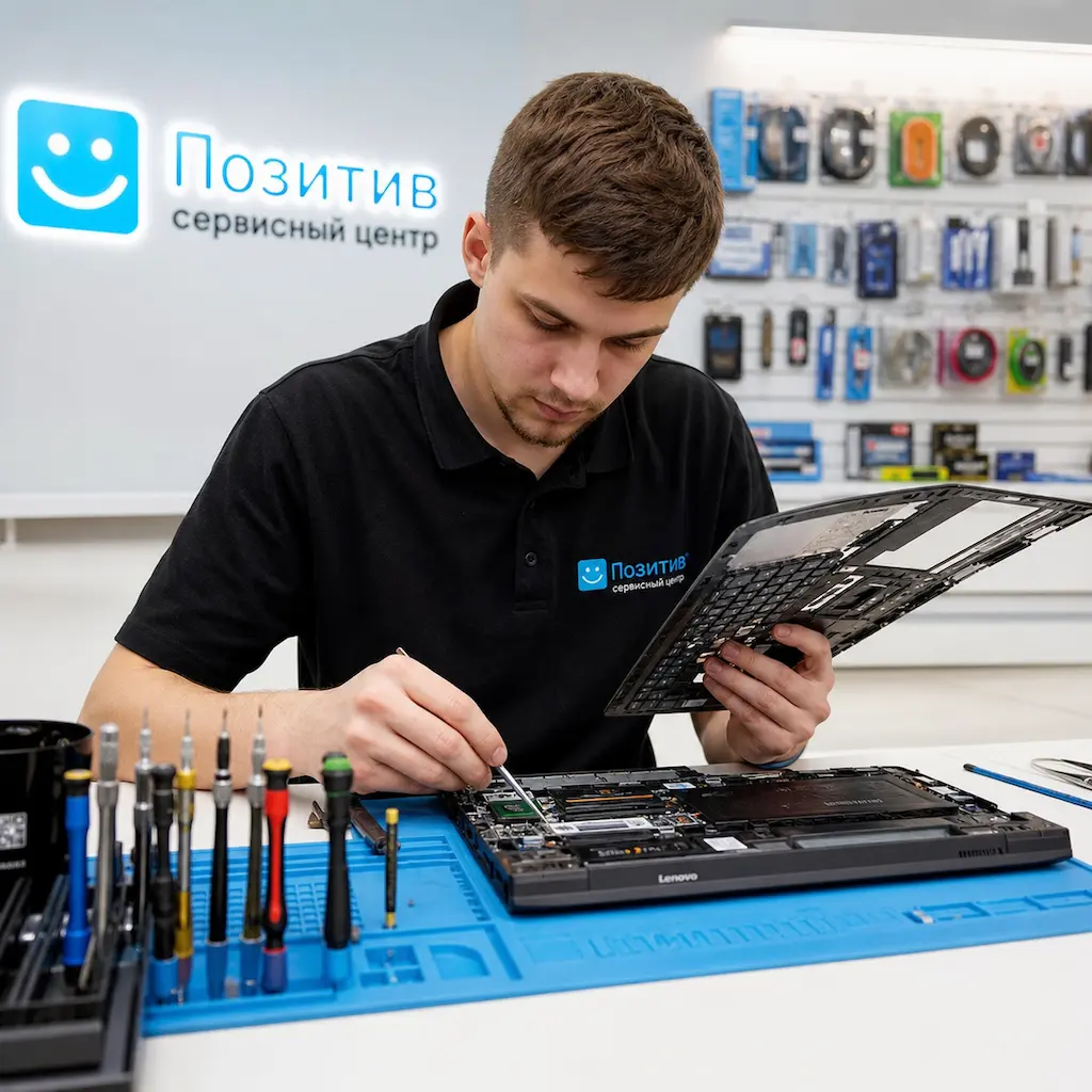 заменить клавиатуру на ноутбуке Lenovo в Селятино