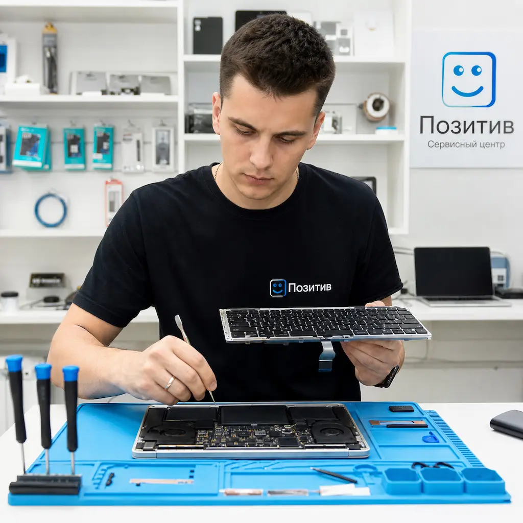 заменить клавиатуру на Apple Macbook в Селятино