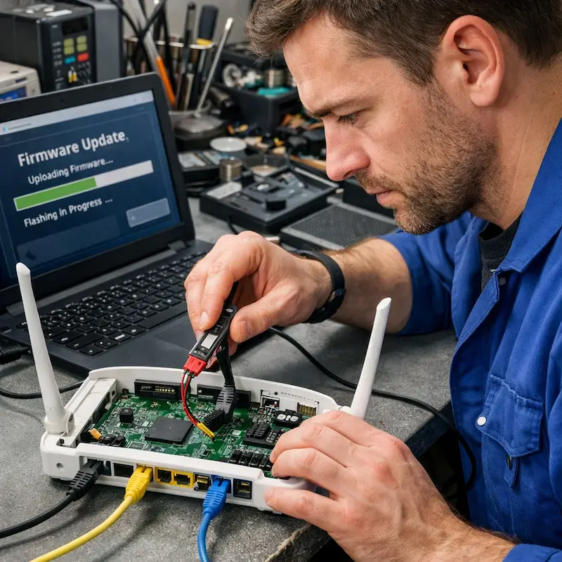 Обновление прошивки роутера в Селятино