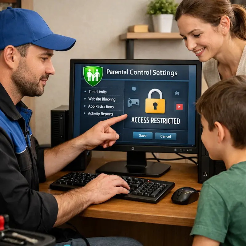 Родительский контроль на компьютере и ноутбуке в Селятино