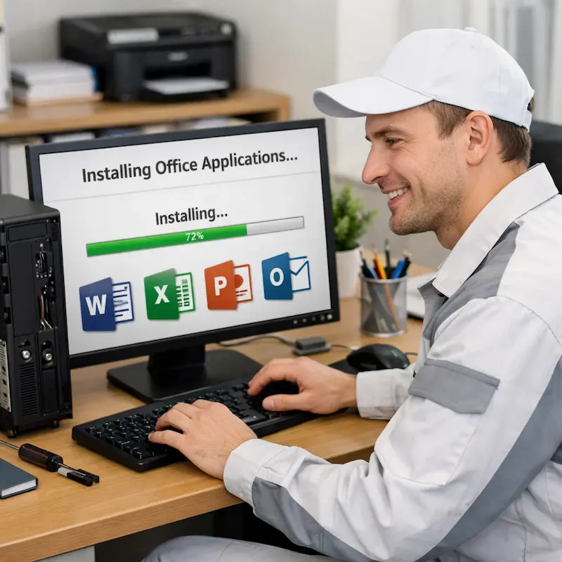 Установка и настройка программ на компьютере в Селятино