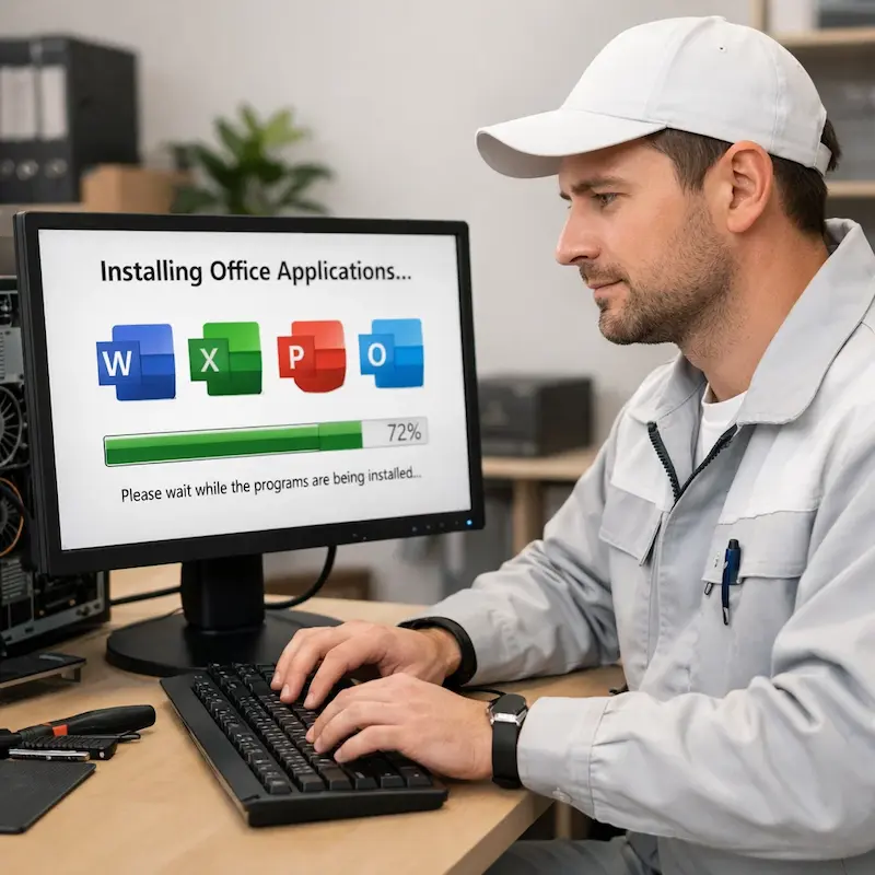 установка офисных программ на компьютер в Селятино