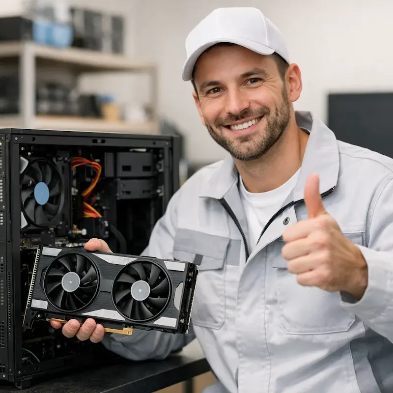 установка видеокарты на ПК в Селятино