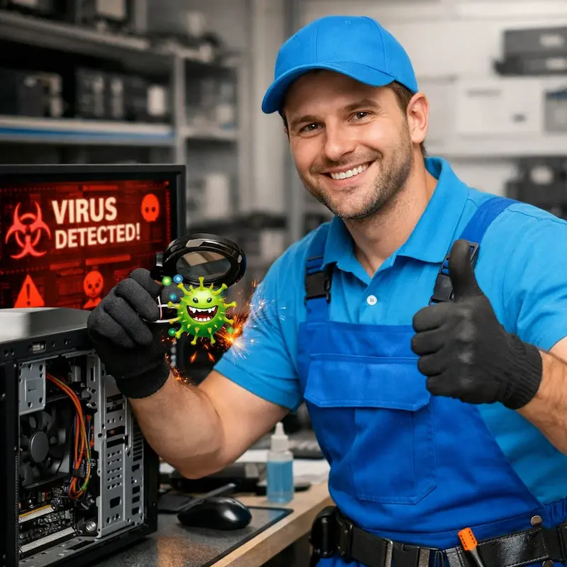 Удаление вирусов с компьютера в Селятино